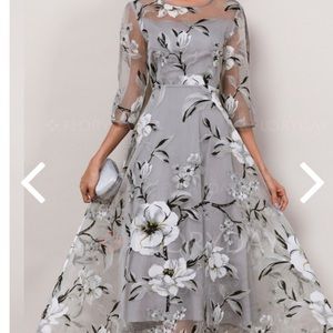 Floral Sheer Dress